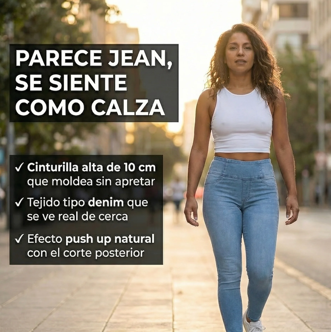 Jeggings® - Calza Jeans Efecto Faja y Push Up