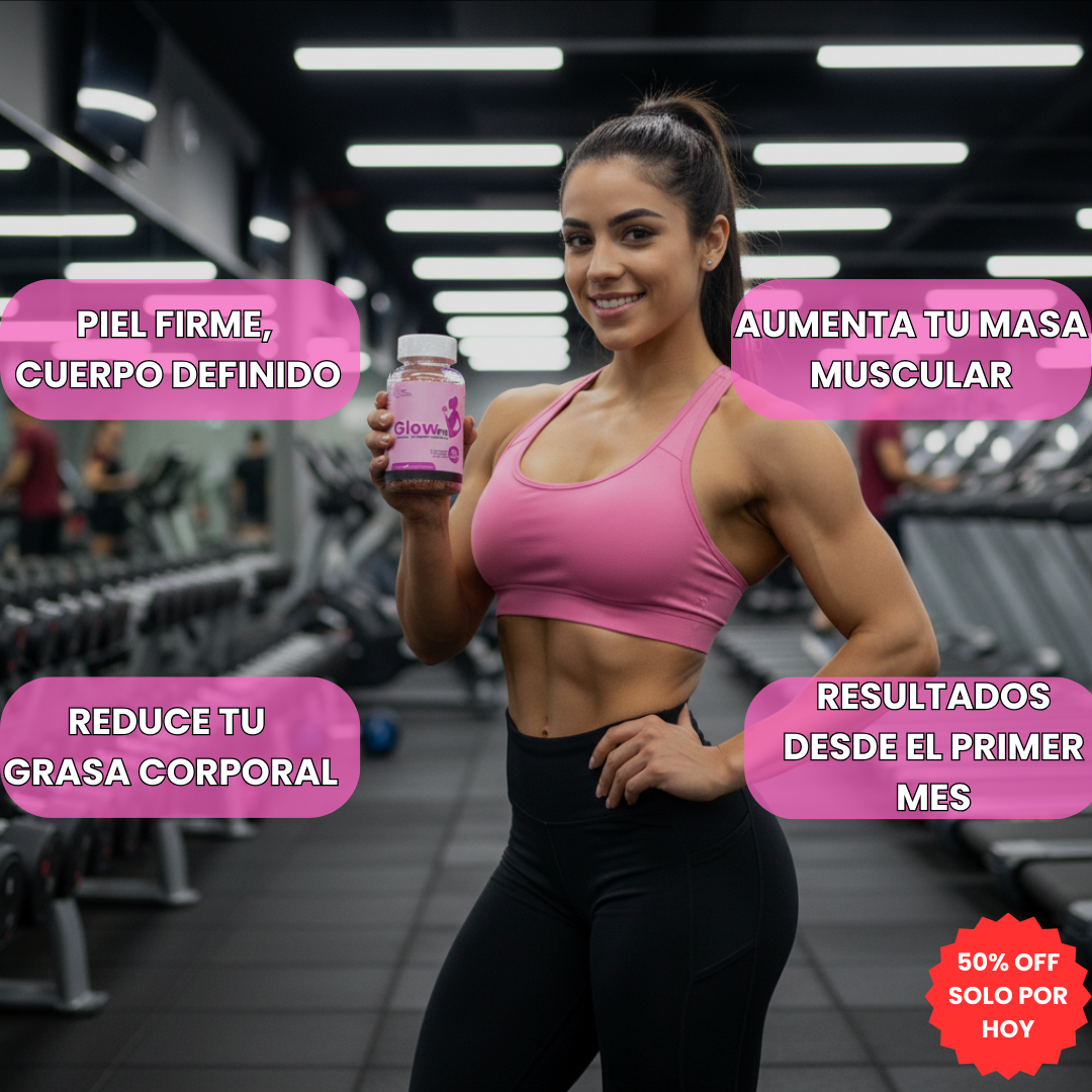 Glow Fit®: Gomitas de Creatina Con Colágeno Para Mujeres
